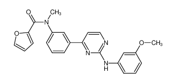 furan-2-carboxylic acid {3-[2-(3-methoxy-phenylamino)-pyrimidin-4-yl]-phenyl}-methyl-amide CAS:692733-40-7 manufacturer & supplier