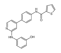 N-(4-(2-((3-hydroxyphenyl)amino)pyridin-4-yl)phenyl)thiophene-2-carboxamide CAS:692733-85-0 manufacturer & supplier