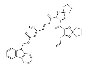 (2E,4E)-7-{(2R,3R)-3-[1-((2S,3S)-3-Allyl-1,4-dioxa-spiro[4.4]non-2-yl)-vinyl]-1,4-dioxa-spiro[4.4]non-2-yl}-3-methyl-octa-2,4,7-trienoic acid 9H-fluoren-9-ylmethyl ester CAS:692734-48-8 manufacturer & supplier