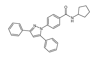 Benzamide, N-cyclopentyl-4-(3,5-diphenyl-1H-pyrazol-1-yl)- CAS:692735-08-3 manufacturer & supplier