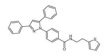 Benzamide, 4-(3,5-diphenyl-1H-pyrazol-1-yl)-N-[2-(2-thienyl)ethyl]- CAS:692735-13-0 manufacturer & supplier