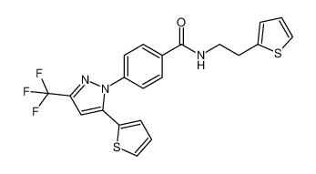 4-(5-(thiophen-2-yl)-3-(trifluoromethyl)-1H-pyrazol-1-yl)-N-(2-(thiophen-2-yl)ethyl)benzamide CAS:692735-45-8 manufacturer & supplier