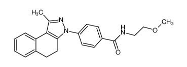 N-(2-methoxyethyl)-4-(1-methyl-4,5-dihydro-3H-benzo[e]indazol-3-yl)benzamide CAS:692736-03-1 manufacturer & supplier