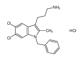 3-(1-benzyl-5,6-dichloro-2-methyl-1H-indol-3-yl)propan-1-amine hydrochloride CAS:692739-84-7 manufacturer & supplier