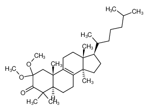 (5R,10S,13R,14R,17R)-17-(1,5-Dimethyl-hexyl)-2,2-dimethoxy-4,4,10,13,14-pentamethyl-1,2,4,5,6,7,10,11,12,13,14,15,16,17-tetradecahydro-cyclopenta[a]phenanthren-3-one CAS:69274-63-1 manufacturer & supplier