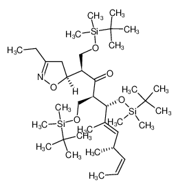 (6E,9Z)-(2R,4R,5S,8S)-1,5-Bis-(tert-butyl-dimethyl-silanyloxy)-4-(tert-butyl-dimethyl-silanyloxymethyl)-2-((S)-3-ethyl-4,5-dihydro-isoxazol-5-yl)-6,8-dimethyl-undeca-6,9-dien-3-one CAS:692749-44-3 manufacturer & supplier