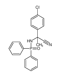 Phosphinic amide, N-[1-(4-chlorophenyl)-1-cyanoethyl]-P,P-diphenyl- CAS:692754-60-2 manufacturer & supplier