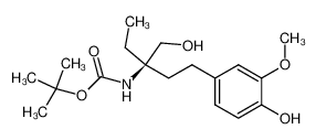 [(R)-1-Ethyl-3-(4-hydroxy-3-methoxy-phenyl)-1-hydroxymethyl-propyl]-carbamic acid tert-butyl ester CAS:692755-15-0 manufacturer & supplier