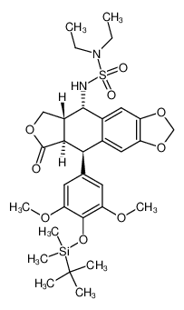 4β-diethylaminosulfonamido-4'-tert-butyldimethylsilyloxy-4'-O-demethyl-4-desoxypodophyllotoxin CAS:692755-60-5 manufacturer & supplier