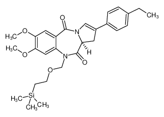 (S)-2-(4-ethylphenyl)-7,8-dimethoxy-10-((2-(trimethylsilyl)ethoxy)methyl)-1,11a-dihydro-5H-benzo[e]pyrrolo[1,2-a][1,4]diazepine-5,11(10H)-dione CAS:692760-79-5 manufacturer & supplier