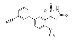 5-(3'-cyano-4-methoxy-1,1'-biphenyl-3-yl)-1,2,5-thiadiazolidin-3-one 1,1-dioxide CAS:692764-98-0 manufacturer & supplier