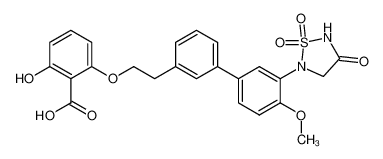 5-{3'-[2-(2-carboxy-3-hydroxyphenoxy)ethyl]-4-methoxy-1,1'-biphenyl-3-yl}-1,2,5-thiadiazolidin-3-one 1,1-dioxide CAS:692765-55-2 manufacturer & supplier