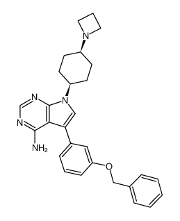 cis-7-(4-azetidin-1-yl-cyclohexyl)-5-(3-benzyloxy-phenyl)-7H-pyrrolo[2,3-d]pyrimidin-4-ylamine CAS:692781-70-7 manufacturer & supplier