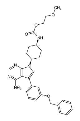 cis-{4-[4-amino-5-(3-benzyloxy-phenyl)-pyrrolo[2,3-d]pyrimidin-7-yl]-cyclohexyl}-carbamic acid 2-methoxy-ethyl ester CAS:692782-00-6 manufacturer & supplier