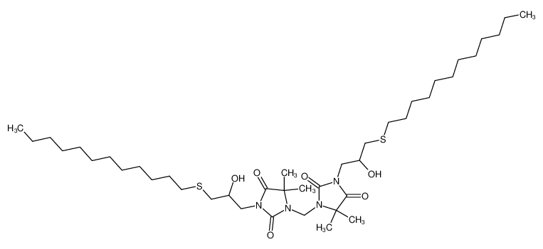 1,1'-methylene-bis[3-(3-n-dodecylthio-2-hydroxypropyl)-5,5-dimethylhydantoin] CAS:69281-14-7 manufacturer & supplier