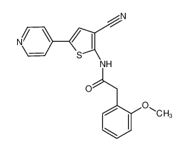 N-(3-cyano-5-(pyridin-4-yl)thiophen-2-yl)-2-(2-methoxyphenyl)acetamide CAS:692866-72-1 manufacturer & supplier