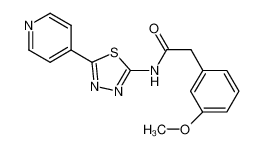 2-(3-methoxyphenyl)-N-(5-(pyridin-4-yl)-1,3,4-thiadiazol-2-yl)acetamide CAS:692867-77-9 manufacturer & supplier