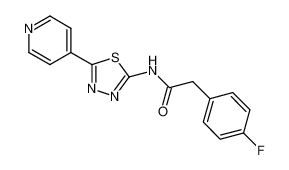 2-(4-fluorophenyl)-N-(5-(pyridin-4-yl)-1,3,4-thiadiazol-2-yl)acetamide CAS:692868-64-7 manufacturer & supplier