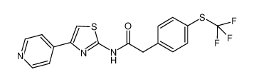 N-(4-(pyridin-4-yl)thiazol-2-yl)-2-(4-((trifluoromethyl)thio)phenyl)acetamide CAS:692873-29-3 manufacturer & supplier