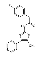 2-(4-fluorophenyl)-N-(5-methyl-4-(pyridin-4-yl)thiazol-2-yl)acetamide CAS:692873-76-0 manufacturer & supplier