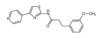 3-(3-methoxyphenyl)-N-(4-(pyridin-4-yl)thiazol-2-yl)propanamide CAS:692876-69-0 manufacturer & supplier