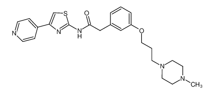 2-(3-(3-(4-methylpiperazin-1-yl)propoxy)phenyl)-N-(4-(pyridin-4-yl)thiazol-2-yl)acetamide CAS:692879-07-5 manufacturer & supplier