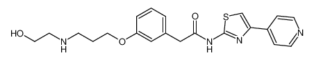 2-(3-(3-((2-hydroxyethyl)amino)propoxy)phenyl)-N-(4-(pyridin-4-yl)thiazol-2-yl)acetamide CAS:692879-12-2 manufacturer & supplier