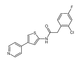 2-(2-chloro-4-fluorophenyl)-N-(4-(pyridin-4-yl)thiophen-2-yl)acetamide CAS:692881-07-5 manufacturer & supplier