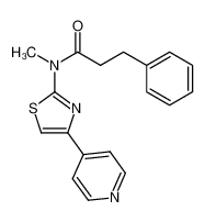 N-methyl-3-phenyl-N-(4-(pyridin-4-yl)thiazol-2-yl)propanamide CAS:692883-59-3 manufacturer & supplier