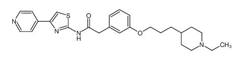 2-(3-(3-(N-ethyl-piperidin-4-yl)-propoxy)-phenyl)-N-(4-pyridin-4-yl-thiazol-2-yl)-acetamide CAS:692884-57-4 manufacturer & supplier