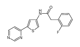 2-(2-fluorophenyl)-N-(5-(pyrimidin-4-yl)thiophen-3-yl)acetamide CAS:692888-12-3 manufacturer & supplier