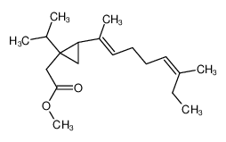 [2-((1E,5Z)-1,6-Dimethyl-octa-1,5-dienyl)-1-isopropyl-cyclopropyl]-acetic acid methyl ester CAS:69297-83-2 manufacturer & supplier