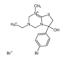 6-(p-bromophenyl)-3-ethyl-6-hydroxy-1-methyl-3,4,6,7-tetrahydro-2H-thiazolo-[3,2-a]-triazinium bromide CAS:69300-39-6 manufacturer & supplier