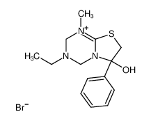 3-ethyl-6-hydroxy-1-methyl-6-phenyl-3,4,6,7-tetrahydro-2H-thiazolo-[3,2-a]-triazinium bromide CAS:69300-41-0 manufacturer & supplier