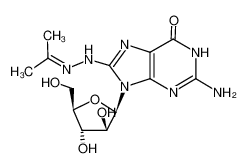 2-amino-9-β-D-arabinofuranosyl-8-isopropylidenehydrazino-1,9-dihydro-purin-6-one CAS:69302-01-8 manufacturer & supplier