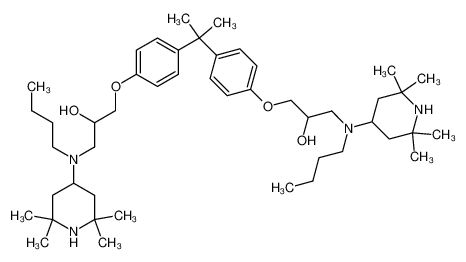 2,2-bis[4-{3-[N-butyl-N-(2,2,6,6-tetramethyl-4-piperidyl)amino]-2-hydroxypropoxy}phenyl]propane CAS:69303-52-2 manufacturer & supplier