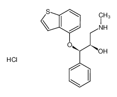 (1R,2R)-1-(benzo[b]thiophen-4-yloxy)-3-methylamino-1-phenyl-propan-2R-ol hydrochloride CAS:693221-39-5 manufacturer & supplier