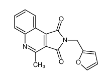 1H-Pyrrolo[3,4-c]quinoline-1,3(2H)-dione, 2-(2-furanylmethyl)-4-methyl- CAS:693229-71-9 manufacturer & supplier