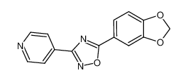 5-(benzo[d][1,3]dioxol-5-yl)-3-(pyridin-4-yl)-1,2,4-oxadiazole CAS:693239-98-4 manufacturer & supplier