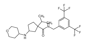 N-(3,5-bis(trifluoromethyl)benzyl)-1-isopropyl-3-((tetrahydro-2H-pyran-4-yl)amino)cyclopentane-1-carboxamide CAS:693245-93-1 manufacturer & supplier