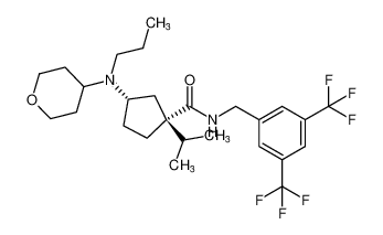 rel-(1R,3S)-N-(3,5-bis(trifluoromethyl)benzyl)-1-isopropyl-3-(propyl(tetrahydro-2H-pyran-4-yl)amino)cyclopentane-1-carboxamide CAS:693245-96-4 manufacturer & supplier