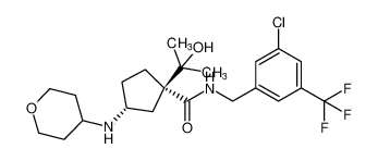 (1S,3R)-N-(3-chloro-5-(trifluoromethyl)benzyl)-1-(2-hydroxypropan-2-yl)-3-((tetrahydro-2H-pyran-4-yl)amino)cyclopentane-1-carboxamide CAS:693246-17-2 manufacturer & supplier