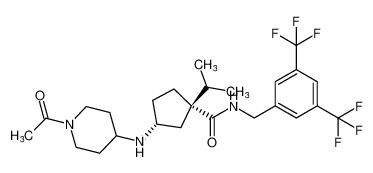 (1S,3R)-3-((1-acetylpiperidin-4-yl)amino)-N-(3,5-bis(trifluoromethyl)benzyl)-1-isopropylcyclopentane-1-carboxamide CAS:693246-31-0 manufacturer & supplier