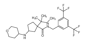 N-(3,5-bis(trifluoromethyl)benzyl)-1-(tert-pentyl)-3-((tetrahydro-2H-pyran-4-yl)amino)cyclopentane-1-carboxamide CAS:693246-98-9 manufacturer & supplier