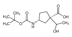 (1S,3R)-3-((tert-butoxycarbonyl)amino)-1-(1-hydroxyethyl)cyclopentane-1-carboxylic acid CAS:693247-14-2 manufacturer & supplier