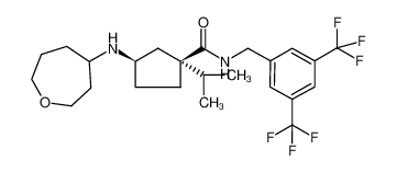 (1S,3R)-N-(3,5-bis(trifluoromethyl)benzyl)-1-isopropyl-3-(oxepan-4-ylamino)cyclopentane-1-carboxamide CAS:693247-46-0 manufacturer & supplier