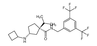 (1S,3R)-N-(3,5-bis(trifluoromethyl)benzyl)-3-(cyclobutylamino)-1-isopropylcyclopentane-1-carboxamide CAS:693247-64-2 manufacturer & supplier