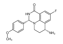 rel-(3R,7R)-7-amino-9-fluoro-3-(4-methoxyphenyl)-2,3,6,7-tetrahydro-1H,5H-pyrido[3,2,1-ij]quinazolin-1-one CAS:693261-25-5 manufacturer & supplier