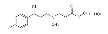 (+/-) methyl 3-[N-methyl-N-(3-chloro-3-(4-fluorophenyl)propyl)]-aminopropionate hydrochloride CAS:693262-17-8 manufacturer & supplier