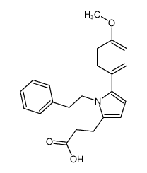 3-(5-(4-methoxyphenyl)-1-phenethyl-1H-pyrrol-2-yl)propanoic acid CAS:693270-63-2 manufacturer & supplier